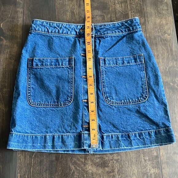 We the Free Super High Rise Denim Skirt Sz-24 - Picture 5 of 11